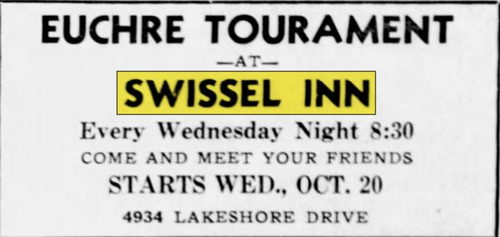 Swissel Inn - Oct 1948 Ad